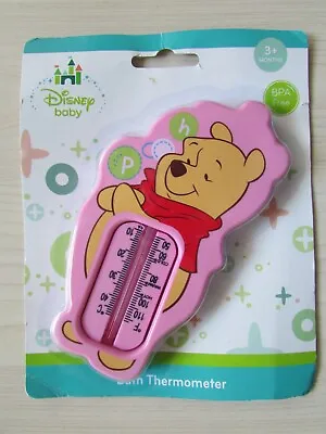 £5.70 • Buy Disney Winnie The Pooh Baby Bath Pink Thermometer 3+ Months 