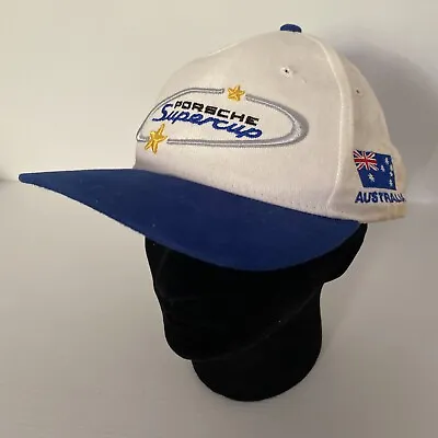 Porsche Supercup Pirelli Hat Cap Racing White Adjust VINTAGE Australia Melb 1999 • $67.99