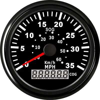 85mm Black GPS Speedometer 60KM/H 30MPH For Car Truck Motorcycle Marine Boat UTV • $109.67