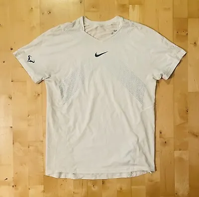 Nike Rafa Nadal 2013 US Open Men's DRI FIT Short Sleeve Tennis Shirt Top Size M • £79.97