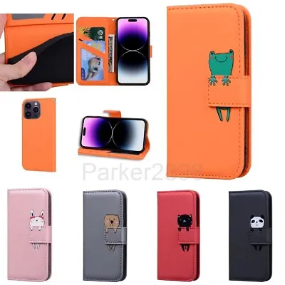 Case For IPhone 14 13 12 11 XS Pro Max XR 8 7 Plus Leather Wallet Animal Pattern • $16.49