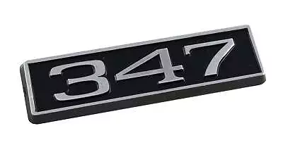 347 347ci 5.7L Block 3.25  Engine Hood Scoop Emblem Badge Black & Chrome • $11.59