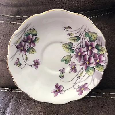 $0.99 • Buy Royal Albert Bone China England Violets Flower Of The Month Replacement Saucer