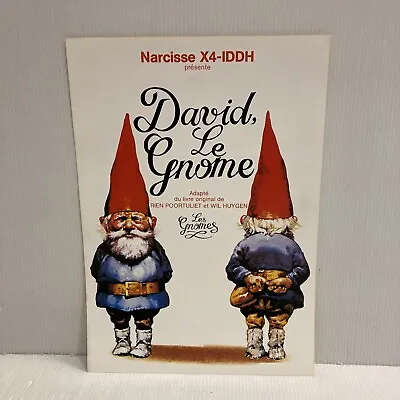 Rare Leaflet Old Dihr Drawing Animated David The Gnome 1986 Unieboek • £10.78