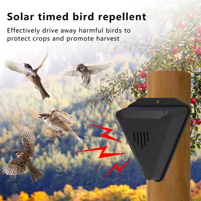 Solar Bird Repeller Outdoor Sound Warning Animal Repellents Scarer Deterrent AU • $20.29