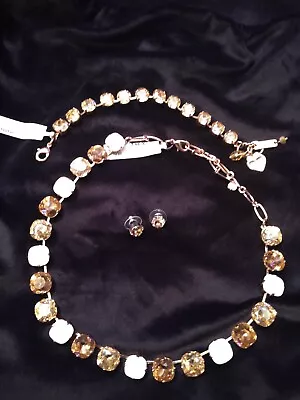 Mariana Jewelry Necklace Bracelet Earrings Set Cookie Dough Golden Shadow NEW • $350