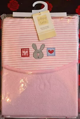 Moses Basket Bedding Set100% Cotton Jersey Fitted Sheet+reversible Blanket Girl • £6.90