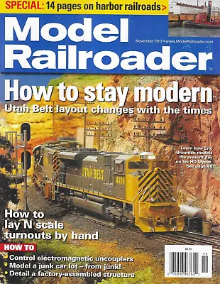 Model Railroader Magazine Utah Belt Layout Harbor Railroads N Scale Turnouts • $13.45