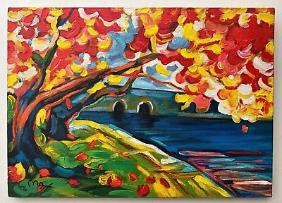 Peter Max Painting On Canvas (Handmade) Signed And Stamped Unframed 50x70 Cm • $800
