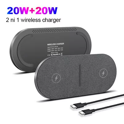  Dual 20W 2IN1  Wireless Charger Portable Charging Station For IPone13 Pro Max • $21.99