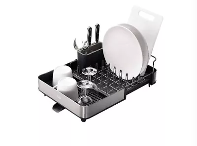 Joseph Joseph Extend Steel Dish Rack With Soap Dispenser - Rethink Your Sink • $64.59