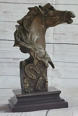 Original Milo Gorgeous Bust Horse Head Bronze Figure Sculpture Art Figurine Deal • $124.50