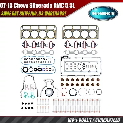 Head Gasket Set With Bolts For 2007-2013 Chevy Silverado GMC 1500 5.3L • $109.99