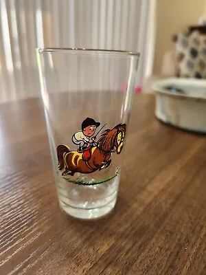 Vintage 6  Jockey & Horse Glass • $8