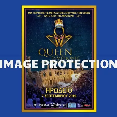 $24.99 • Buy Queen Symphonic Rock Orchestra Greek Herodion Theater Concert Poster 2019