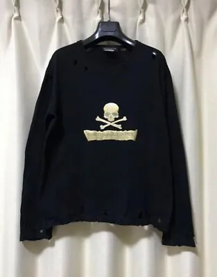 Mastermind JAPAN Distressed Long Sleeve T-shirt M Long T-shirt From Japan • $150