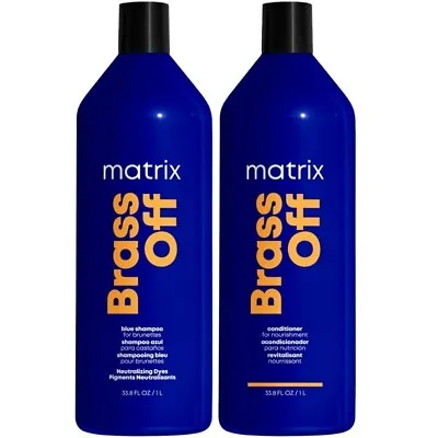 Matrix Total Results Brass Off Color Obsessed Shampoo & Conditioner 1000 Ml • £42.69