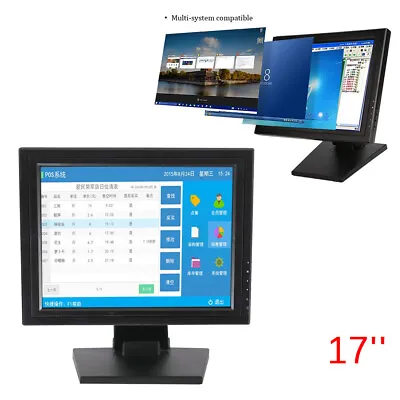 Portable 17 Inch Touch Screen LCD Display USB VGA POS Windows7/8/10 LED Monitor • $123.50
