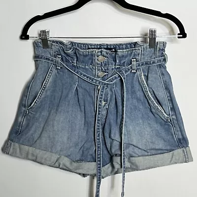 Hollister Jean Shorts Womens 3 Ultra Curvy Hi Rise Mom Paper Bag Festival • £21.84