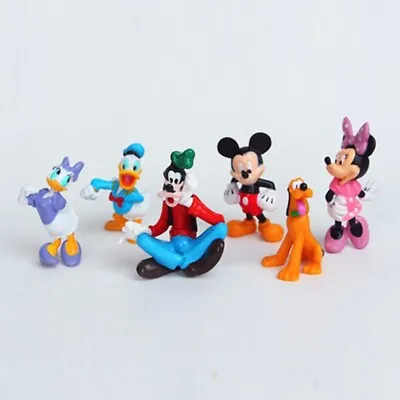 6 Pcs/lot 7-9 Cm Mickey Mouse Clubhouse Action Set Duck PVC Dolls Girls Toy Figu • $16.59
