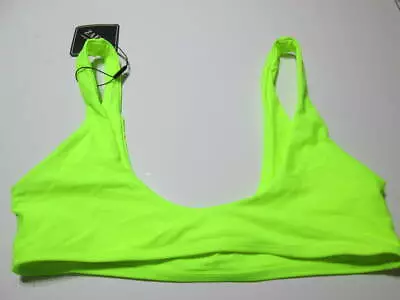 NWT Zaful Womens Size 4 Bikini Top Yellow Bandeau Swimwear Beachwear • $5.19