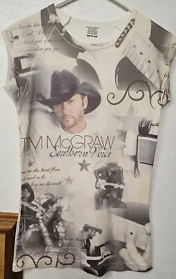 Tim McGraw Southern Voice-Junior's Medium T-Shirt All-over Front Graphic 🤠 • $10