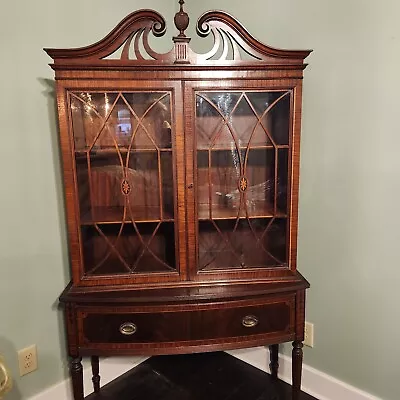 Antique Vintage China Curio Cabinet- Rockford Furniture - 1920s - EUC • $849