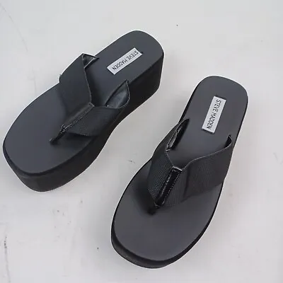 Steve Madden Better Platform Wedge Flip-Flop Sandals Sz 8.5 • $33.99