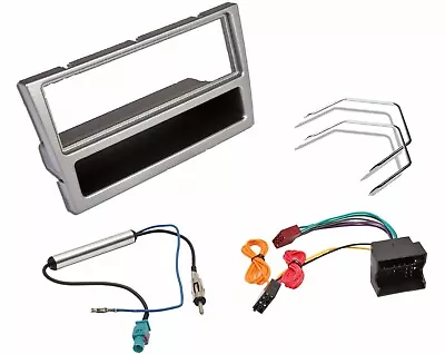 Stereo Silver Fascia Wiring Aerial Adaptor Kit For Vauxhall Corsa C 2004-2006 • £17.99
