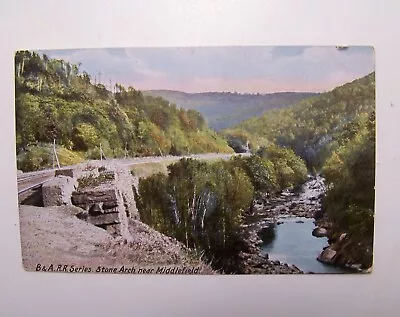 Vtg Postcard B &A Railroad Series Stone Arch Near Middlefield  Maine   A-14 • $6.69