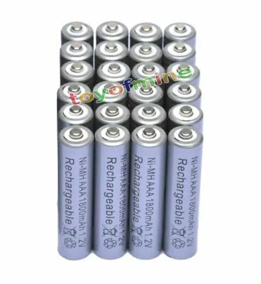 24x AAA 1800mAh 1.2V Ni-MH Rechargeable Battery 3A Grey Cell For MP3 RC Toys • $13.62