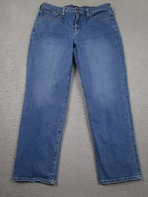 J Crew Jeans Womens 30 Blue Denim Relaxed Boyfriend Distressed Light Wash • $19.97