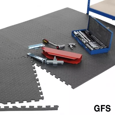 BiGDUG Heavy Duty Interlocking Garage Flooring Home Gym Set 6 Pack 1200 X 1800mm • £36.99