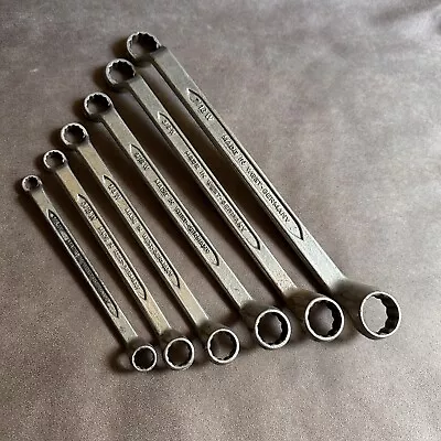 Vintage Set Of 6 Selected Special West-germany 1/8 W - 1/2 W Ring Spanners Tools • $95