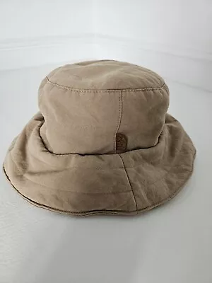 Zara Bucket Hat Beige Bucket Hat Size Small Cotton/ Polyester Padded • £8