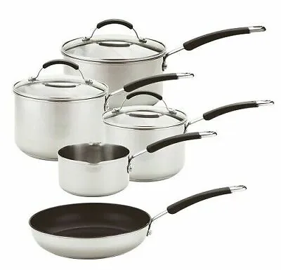 £129.99 • Buy Meyer Stainless Steel Induction 5 Piece Cookware Set 10 Year Guarantee.