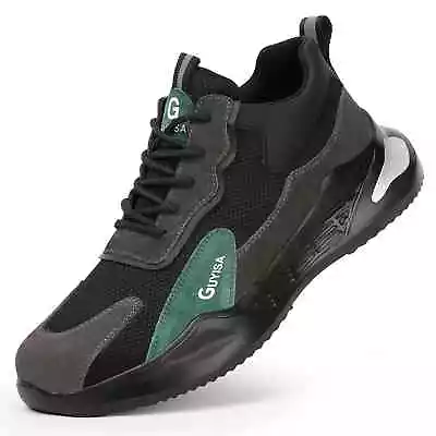 Mens Waterproof Lightweight Steel Toe Cap Safety Absorbing Trainers Boot Shoes • £24.99