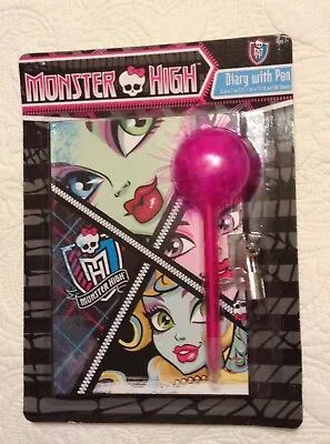 Monster High Diary With Pen (2013) New! • $20