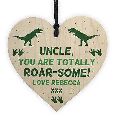 Novelty Uncle Gift For Birthday Christmas Funny Gift Personalised Dinosaur • £4.99