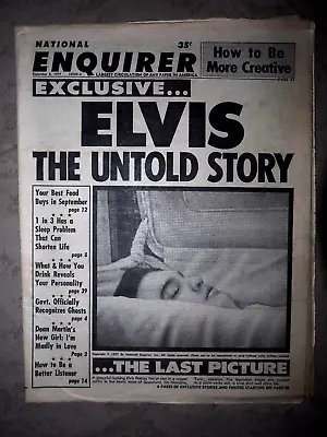 ELVIS In HIs Coffin  National Enquirer Sept. 6   1977 … THE LAST PICTURE • $19.95