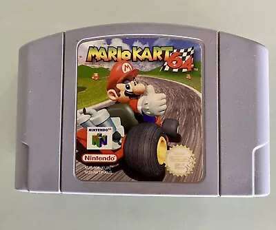 Mario Kart 64 *100% GENUINE* PAL Game Cartridge Nintendo 64 N64 - Tested & Works • $89.99