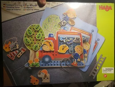 HABA - In Action - A Fire Engine Rescue Themed Board Threading Game For Toddlers • $29.99