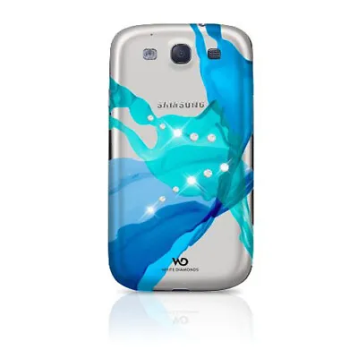 White Diamonds Case For Samsung Galaxy S3 I9300 (Blue Liquids) • $8.49