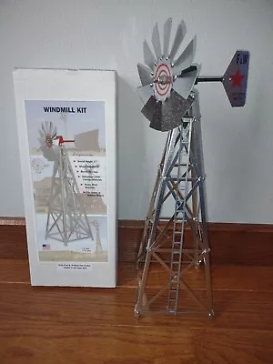 Vintage Flint & Walling Star Zephyr Model 37 Windmill Kit 17  Galvanized • $90