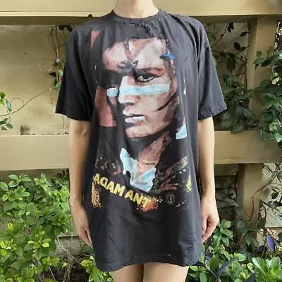 $80 • Buy Adam Ant 80s Black T-shirt Size XL