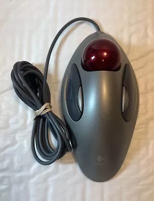 Logitech Trackman Marble Mouse Trackball Ergonomic T-BC21 P/N 804377-0000 Tested • $49.95