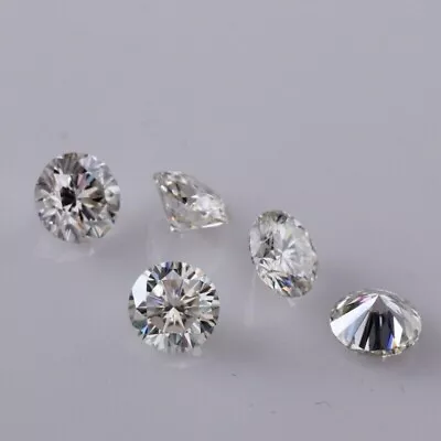 2 CT Natural White Diamond 5 Mm 5 Pcs Round Cut VVS1 D Grade Certified A2 • $49