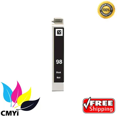 $10.99 • Buy Black 98 Ink Cartridge Compatible For Epson T098 Artisan 700 710 725 730 800 835