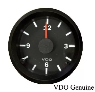 VDO Gauge Clock Genuine Cockpit 370-155 2-1/16 /52mm 12/24V Dual System • $42