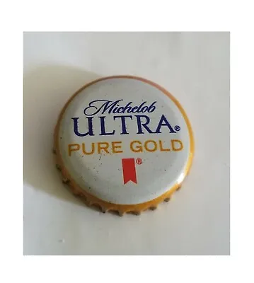 Collectable Used Beer Bottle Cap Michelob Ultra Pure Gold No Dents + Bonus Cap • $6.29